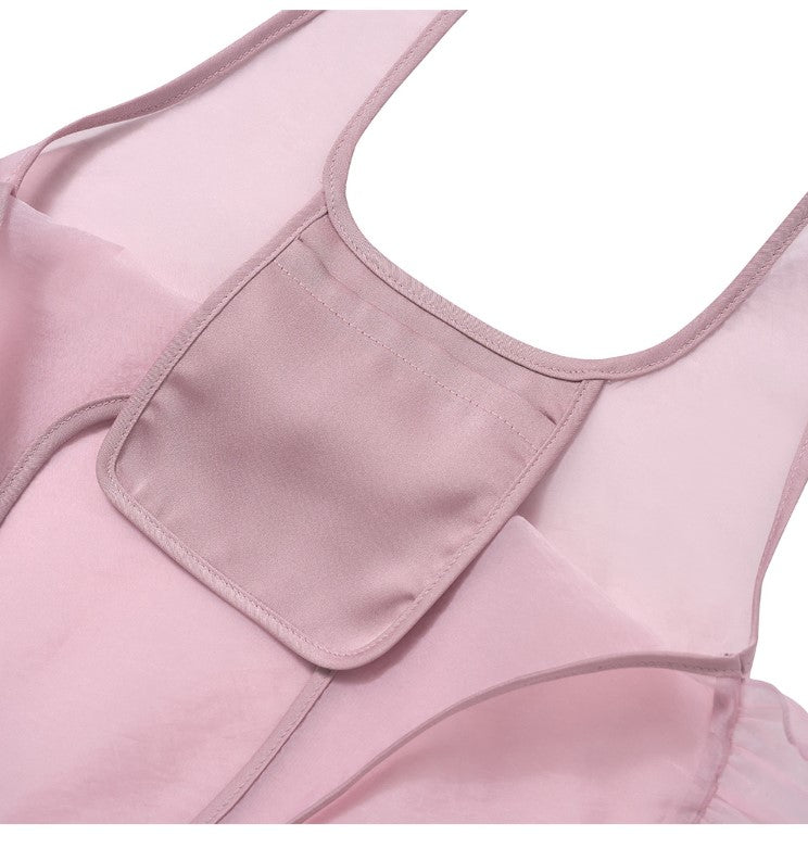 Sheer Frill Double Label Bag