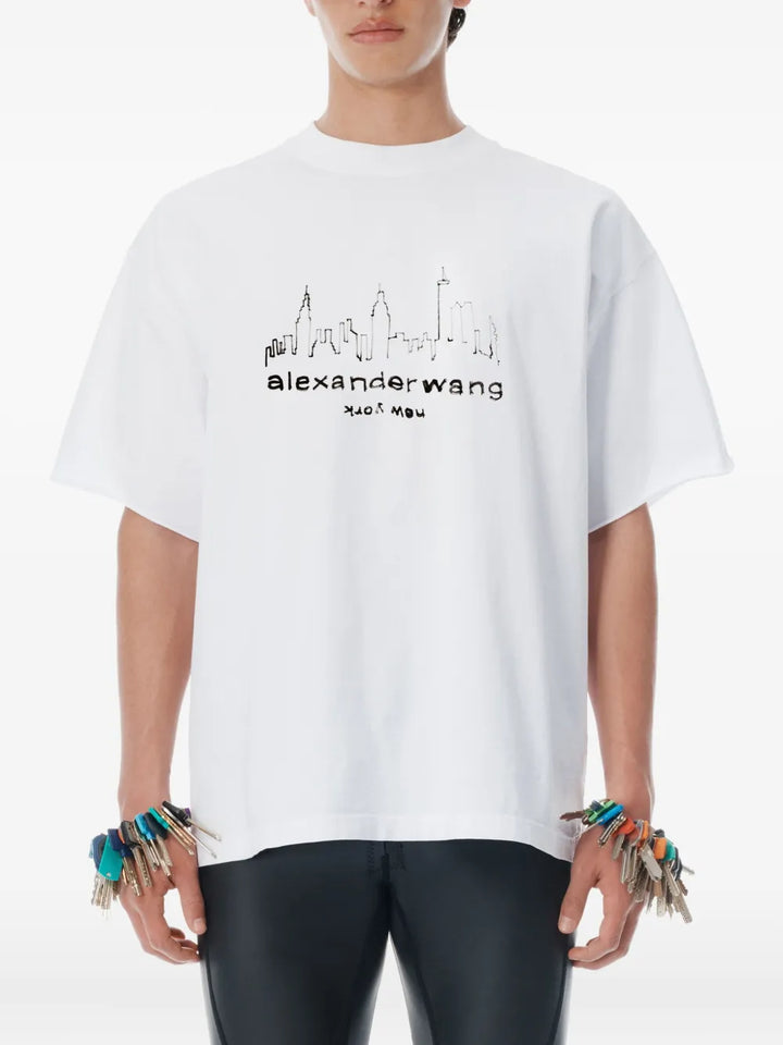 Cotton Oversized Logo T-Shirt