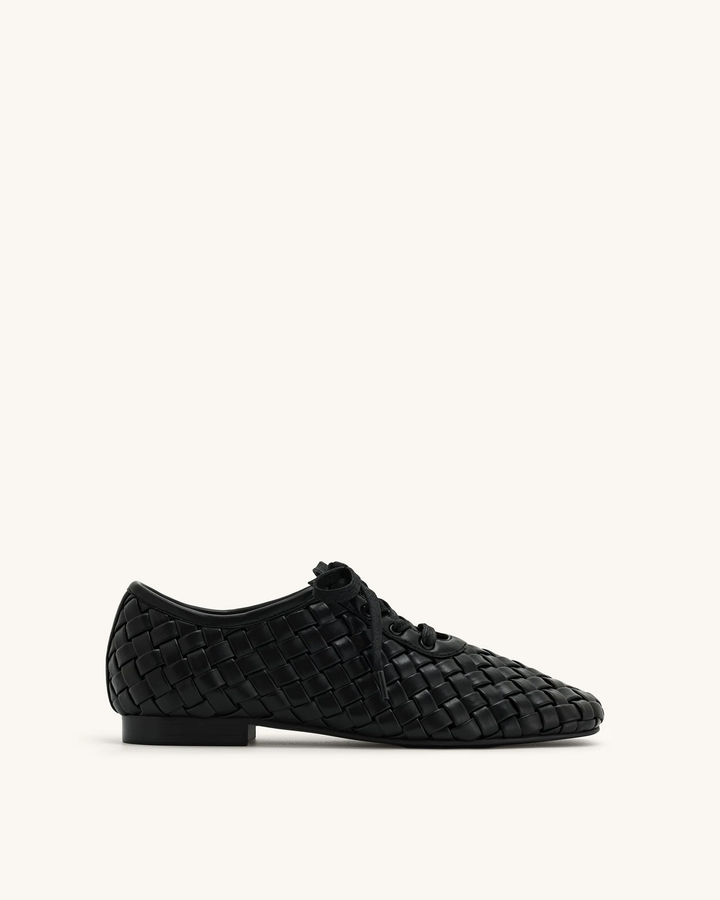 Kayla Weave Strap Flat Shoes