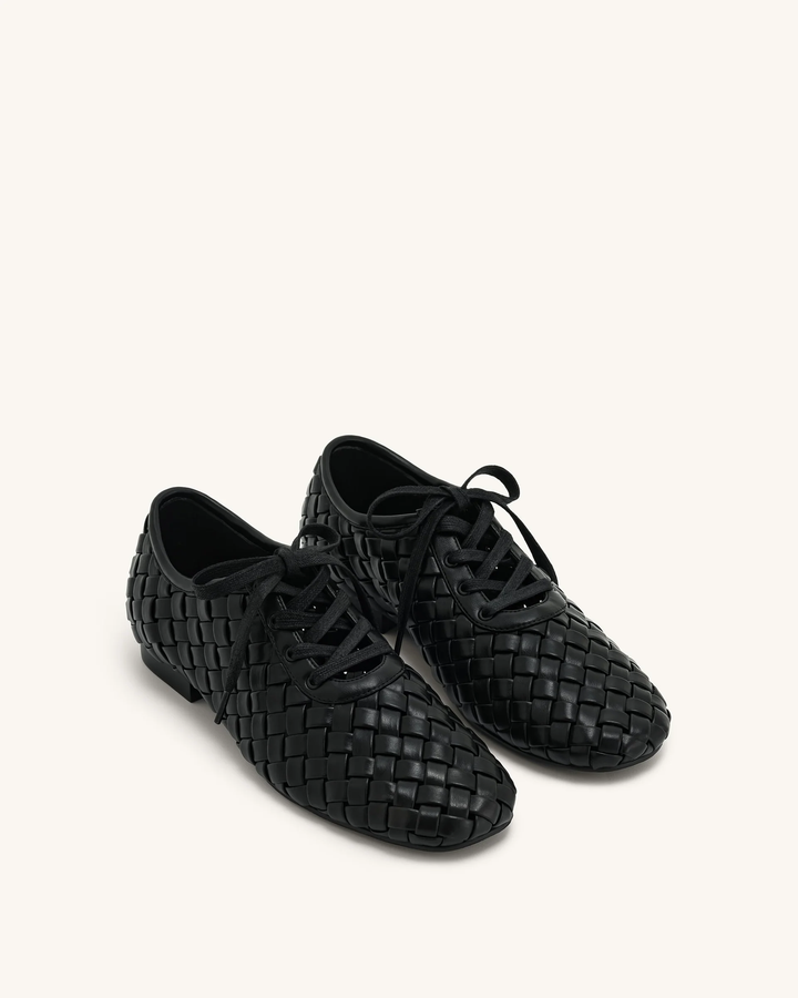 Kayla Weave Strap Flat Shoes
