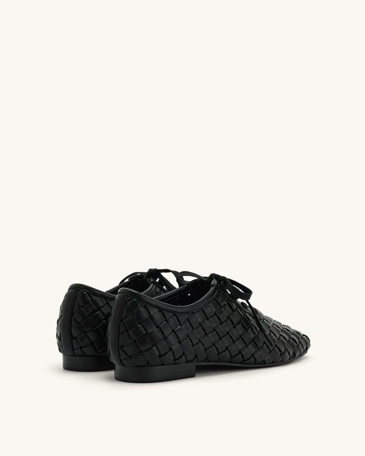 Kayla Weave Strap Flat Shoes