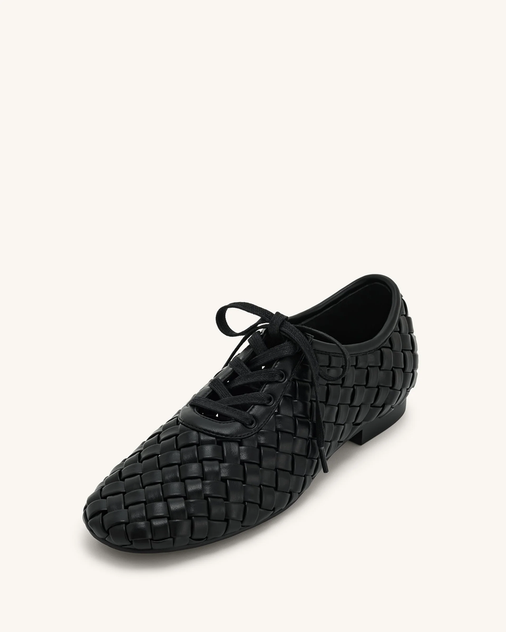 Kayla Weave Strap Flat Shoes
