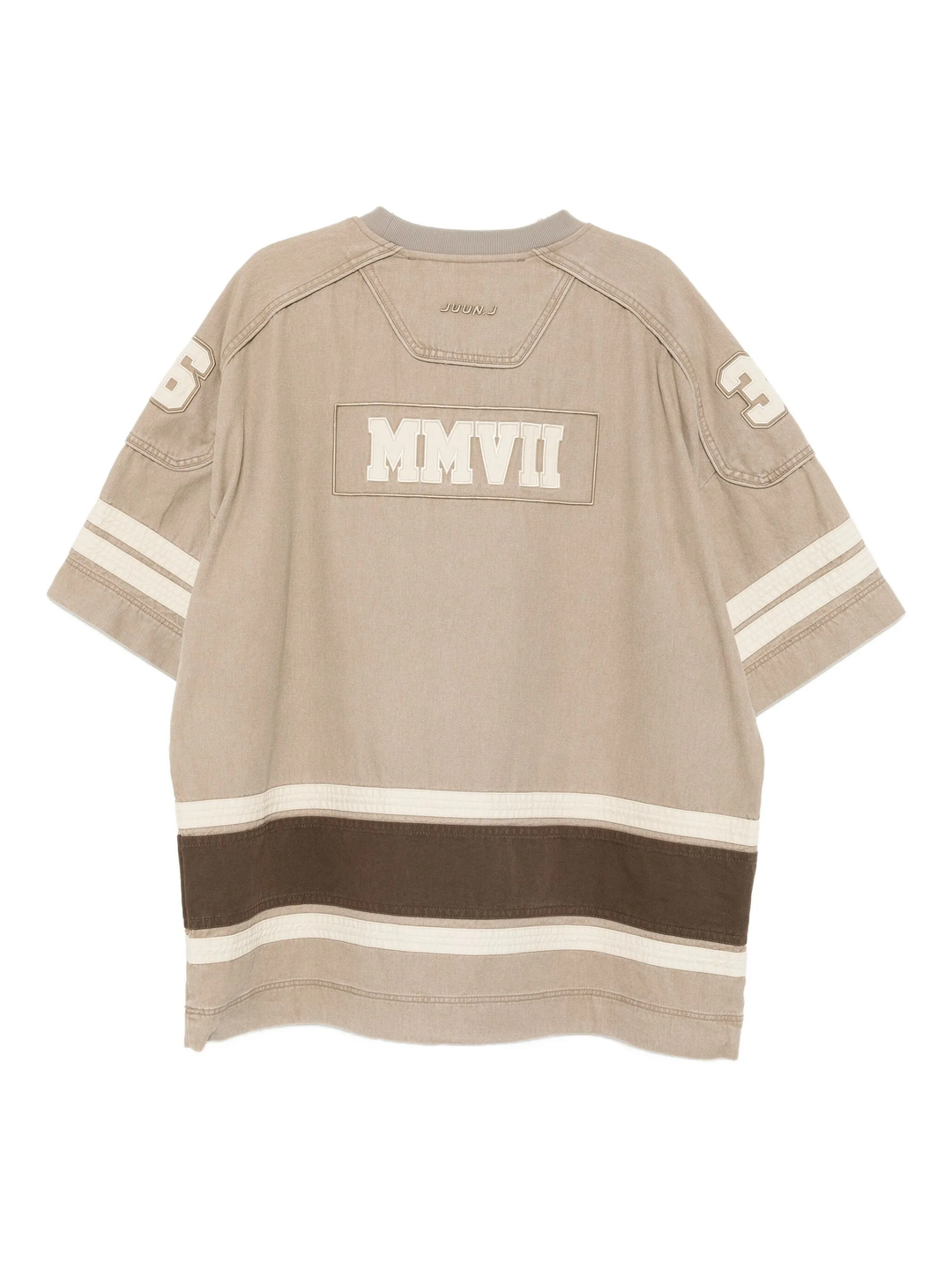 Color Blocked Denim Hockey T-Shirt