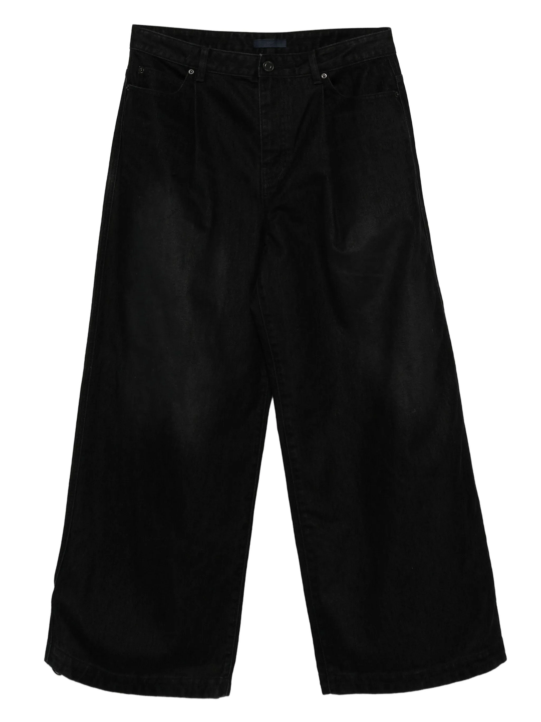 Velvet-Like Denim Wide Pants