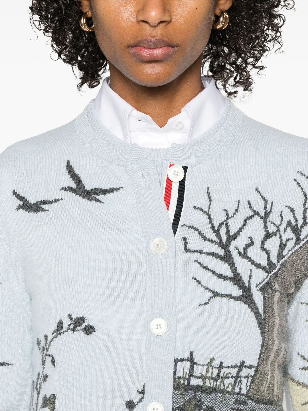 シーニックインタージャシルクツイルカシミヤカーディガン レディース