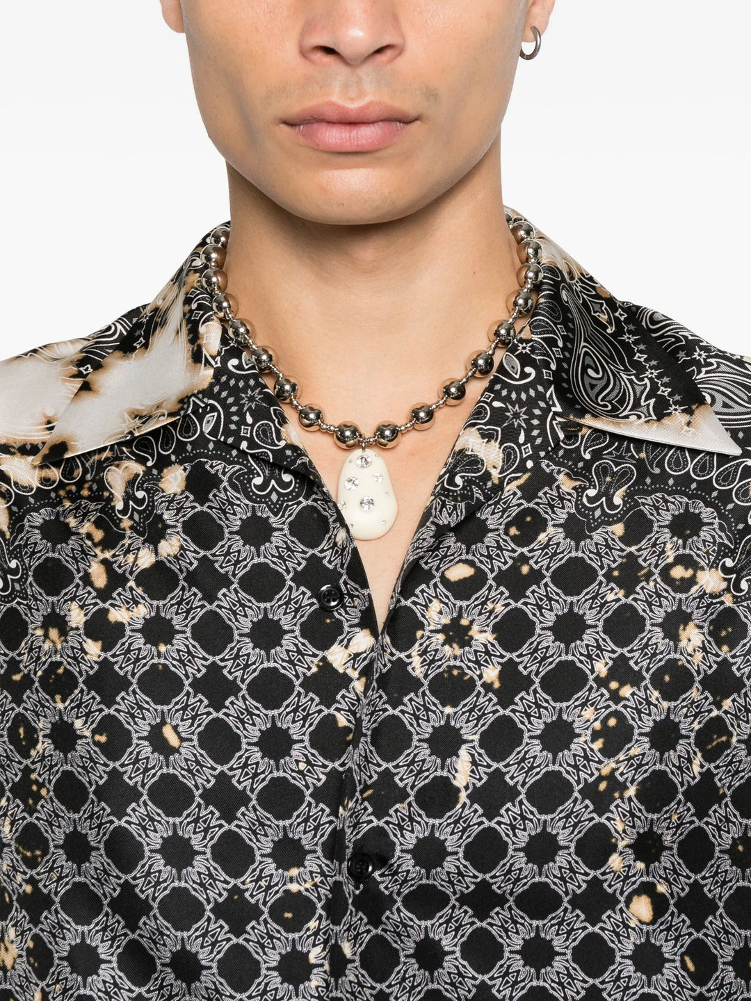 Bleach Bandana Bowling Shirt