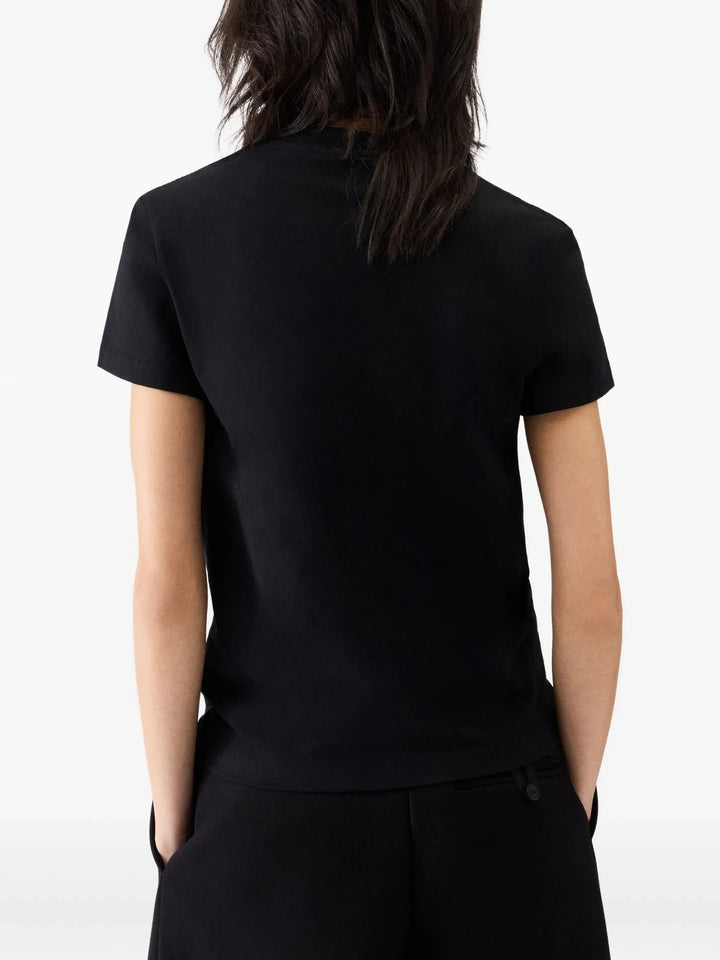 Le T-Shirt Gros Grain Manches Courtes