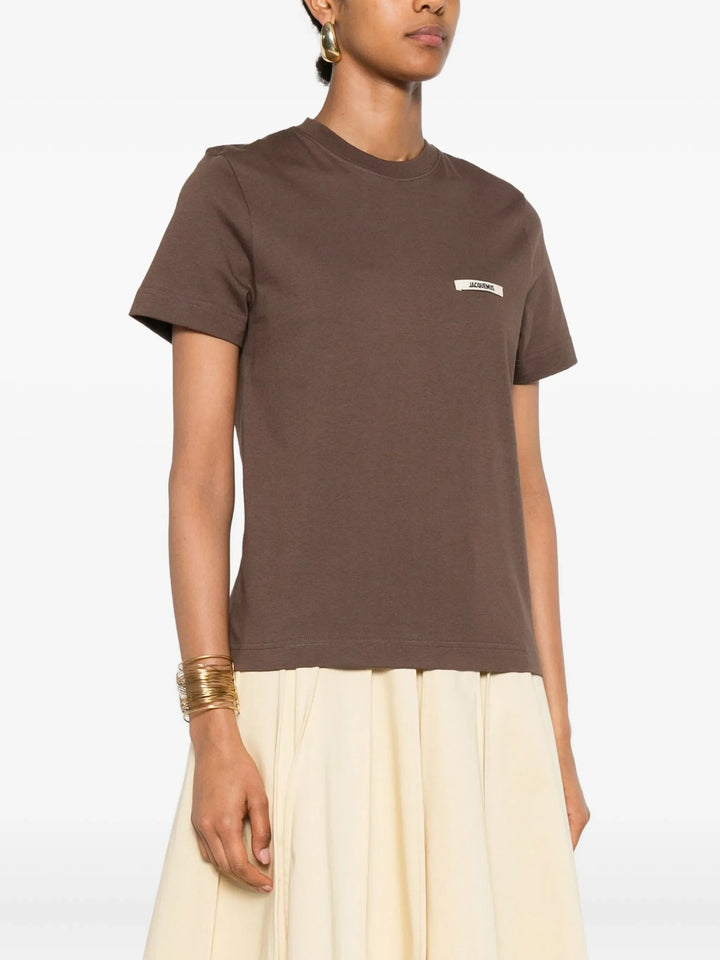 Le T-Shirt Gros Grain Manches Courtes