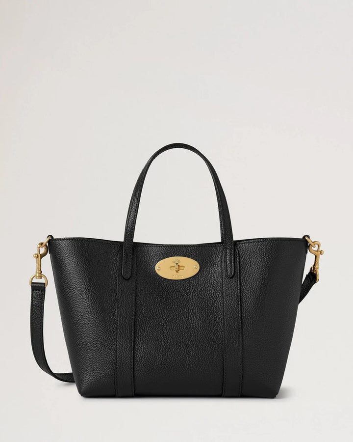 Mini Bayswater Tote Black Small Classic Grain
