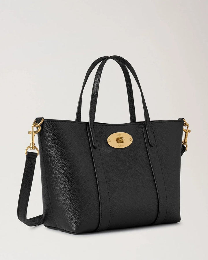 Mini Bayswater Tote Black Small Classic Grain