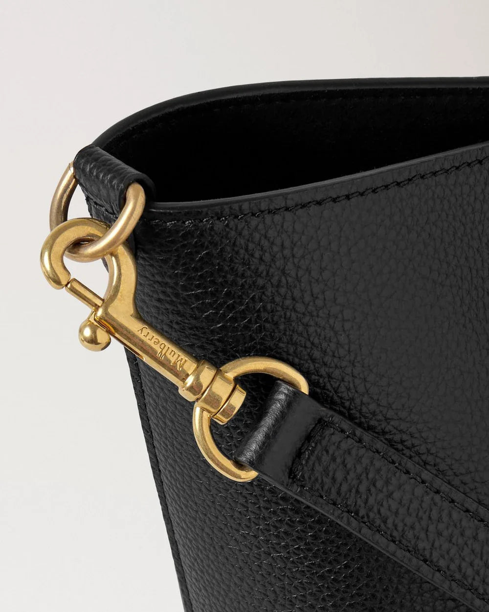 Mini Bayswater Tote Black Small Classic Grain