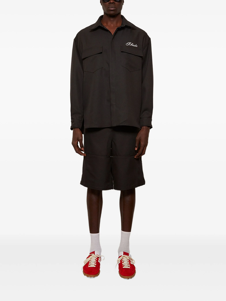 Áo sơ mi làm việc tay dài kiểu boxy