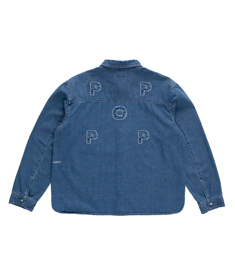 Applique Logo Denim Shirt
