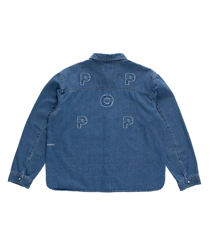 Applique Logo Denim Shirt