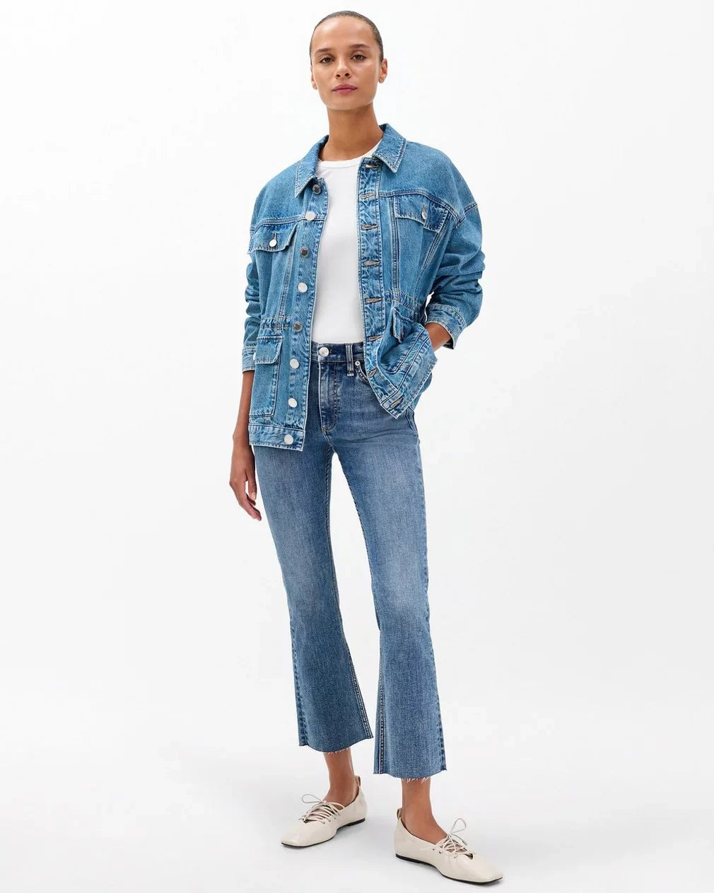 Flexi Peyton Mid-Rise Ankle Bootcut Jeans