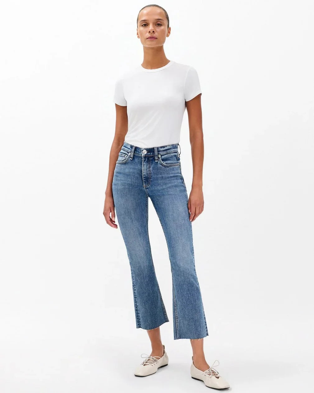 Flexi Peyton Mid-Rise Ankle Bootcut Jeans