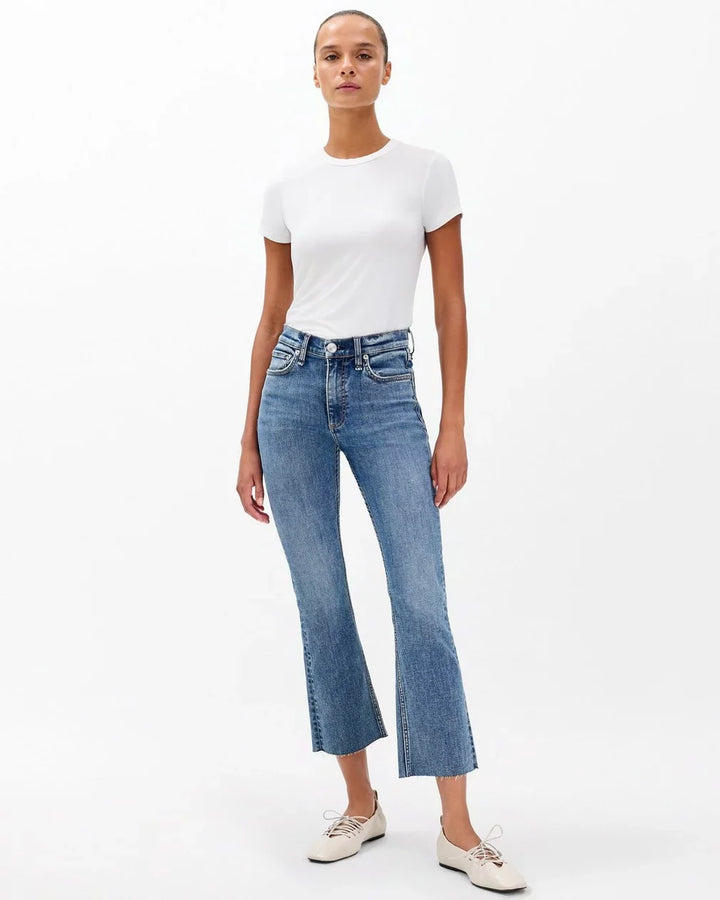 Flexi Peyton Mid-Rise Ankle Bootcut Jeans