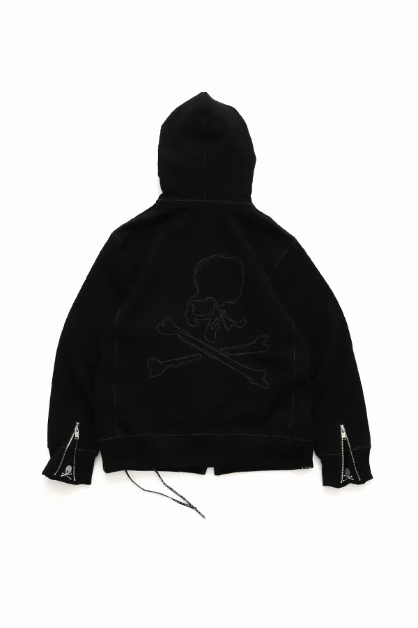 Stitched Zip-Up Hoodie