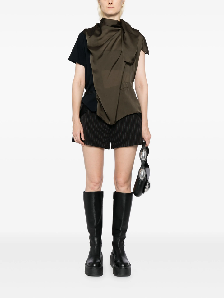 Stripe Doeskin Shorts