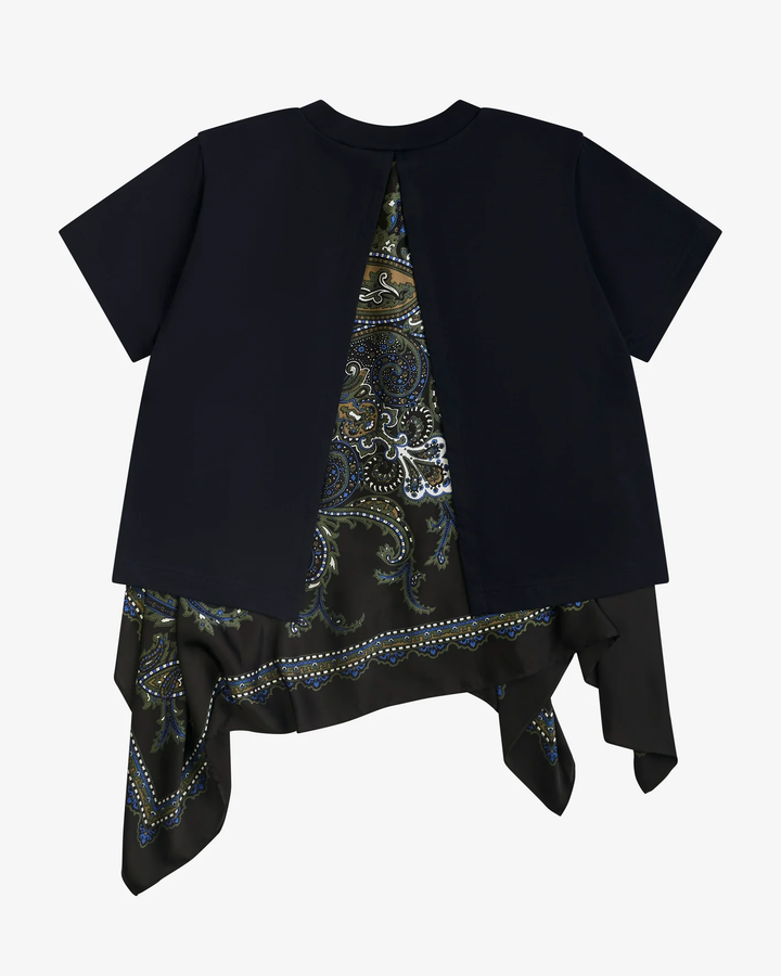 Paisley Print x Cotton Jersey Shirt