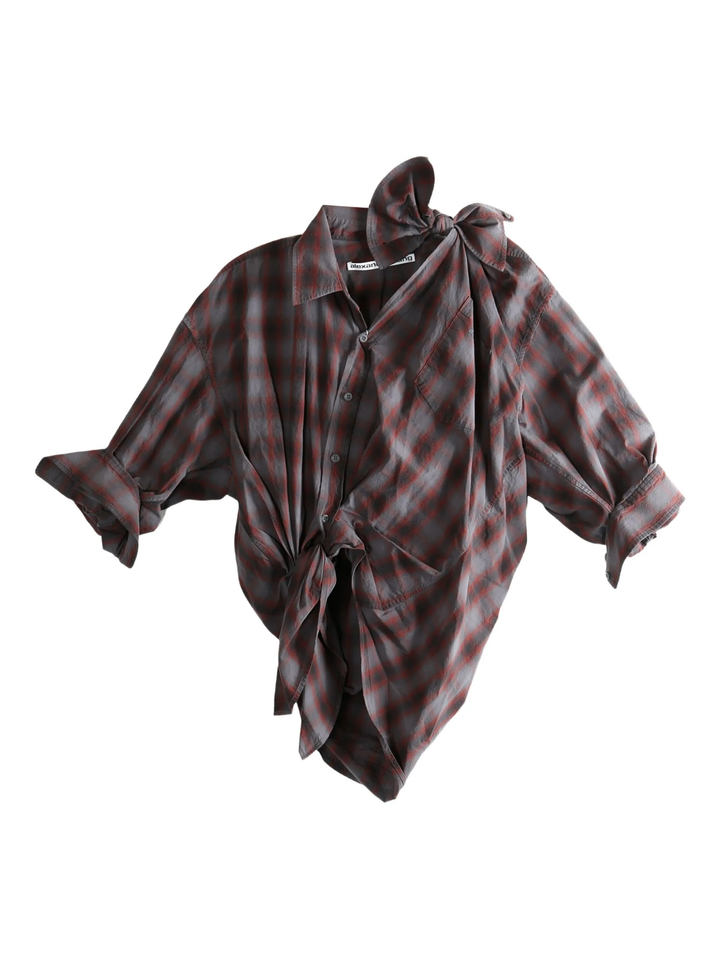 Knotted Button Down Shirt