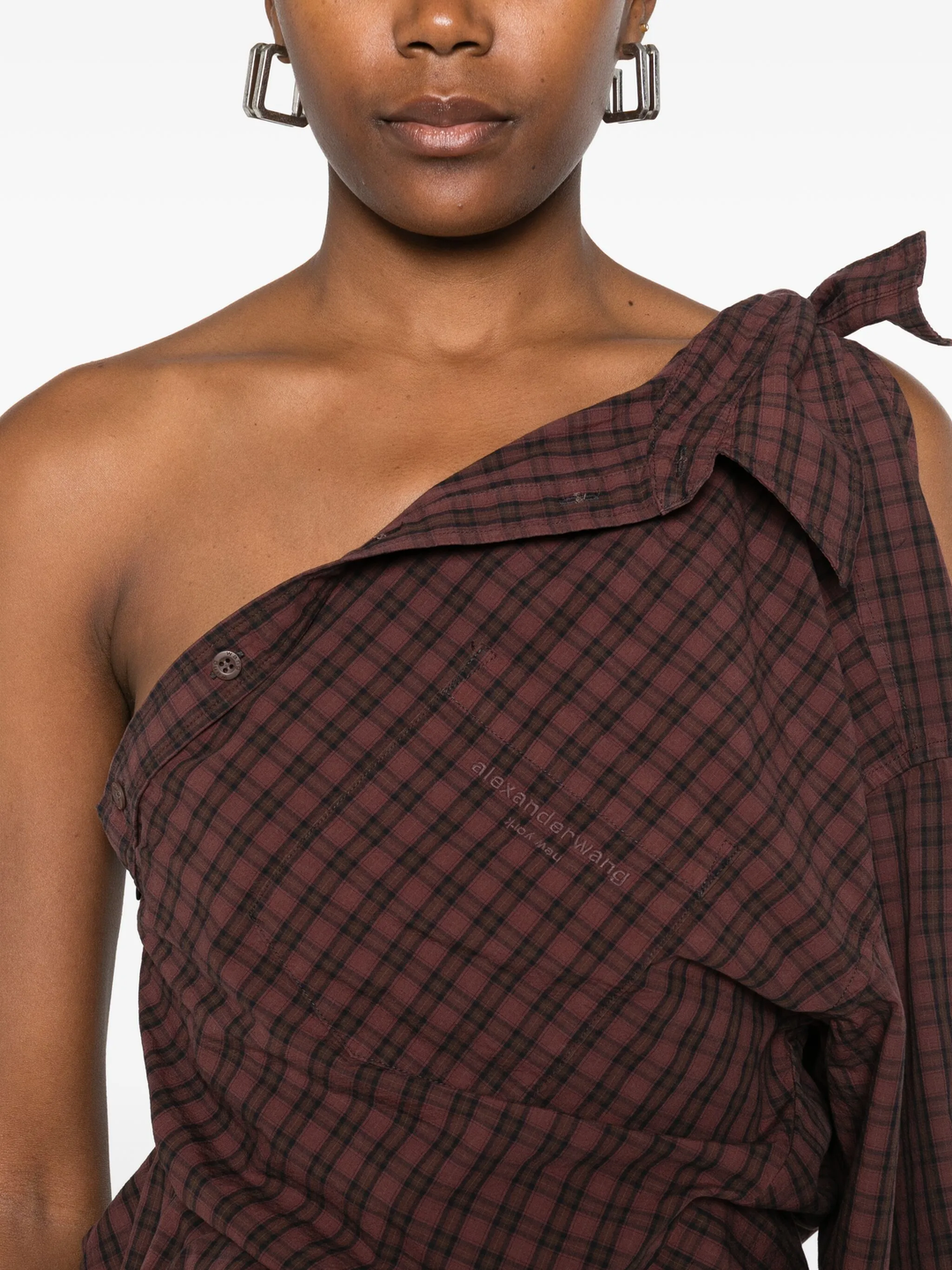 アシンメトリックデコンストラクテッドミニドレス