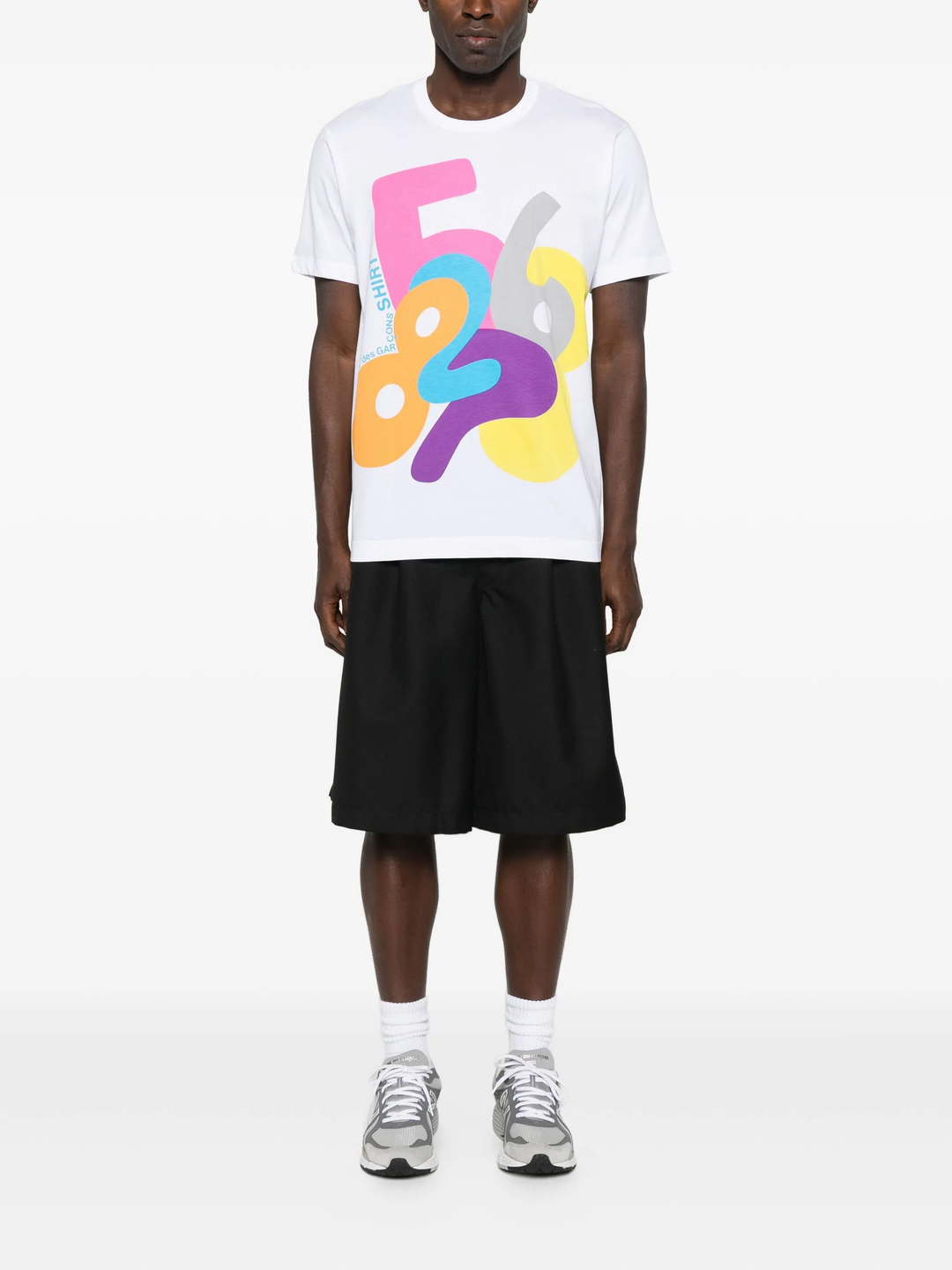 Cotton Plain Poplin With Print Tee