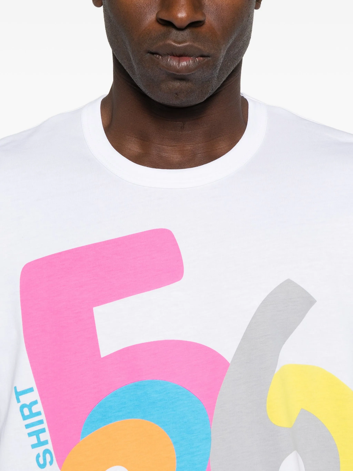 Cotton Plain Poplin With Print Tee