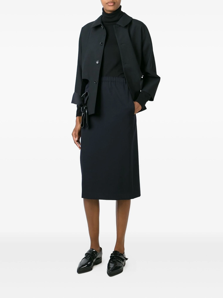 Wool Gabardine Stripe Hard Finish Jacket