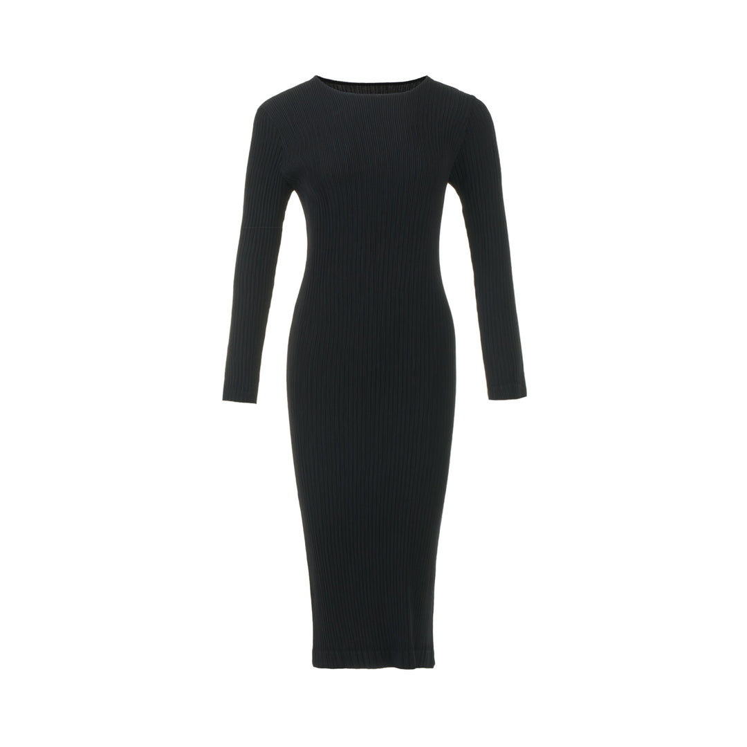 Hatching Pleats Dress