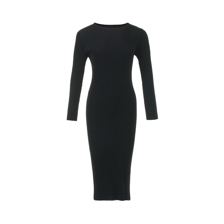 Hatching Pleats Dress
