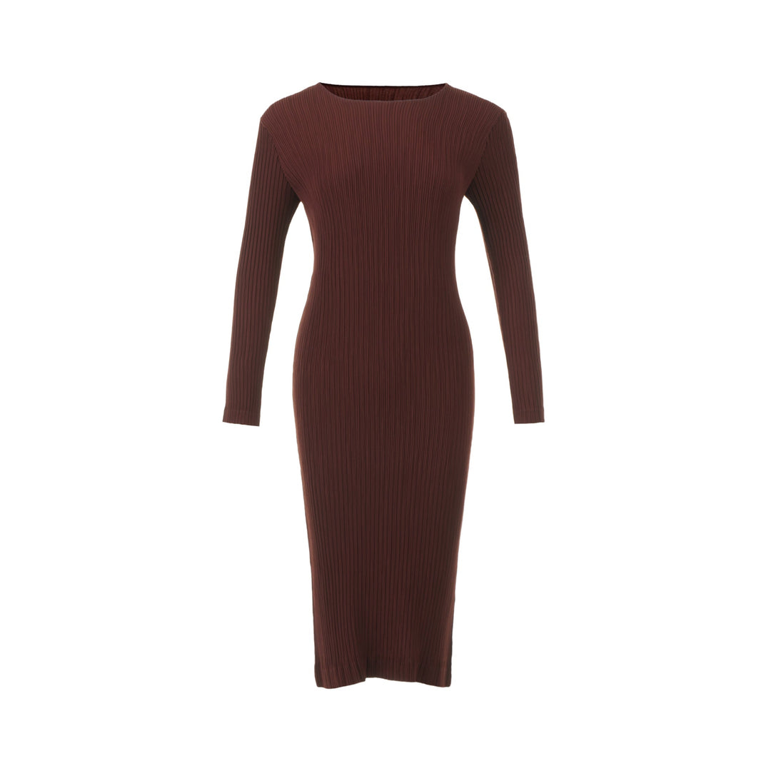 Hatching Pleats Dress