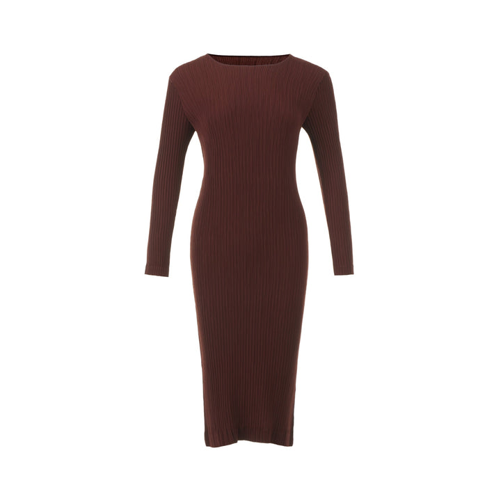 Hatching Pleats Dress