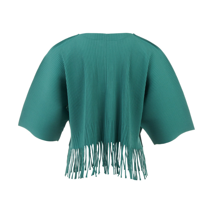 Fringe Pleats Cardigan