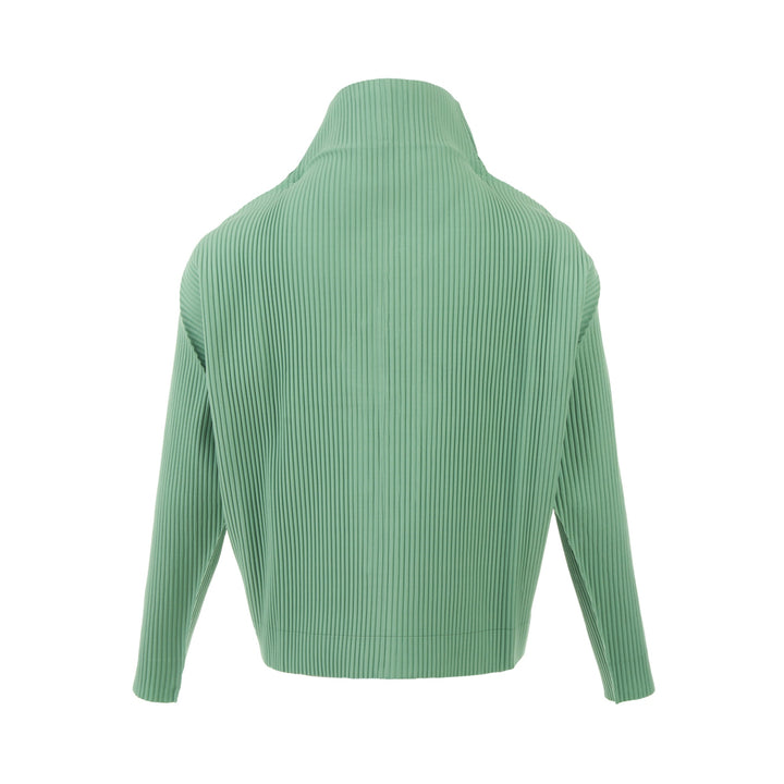 Fine Knit Pleats Color 2 Cardigan