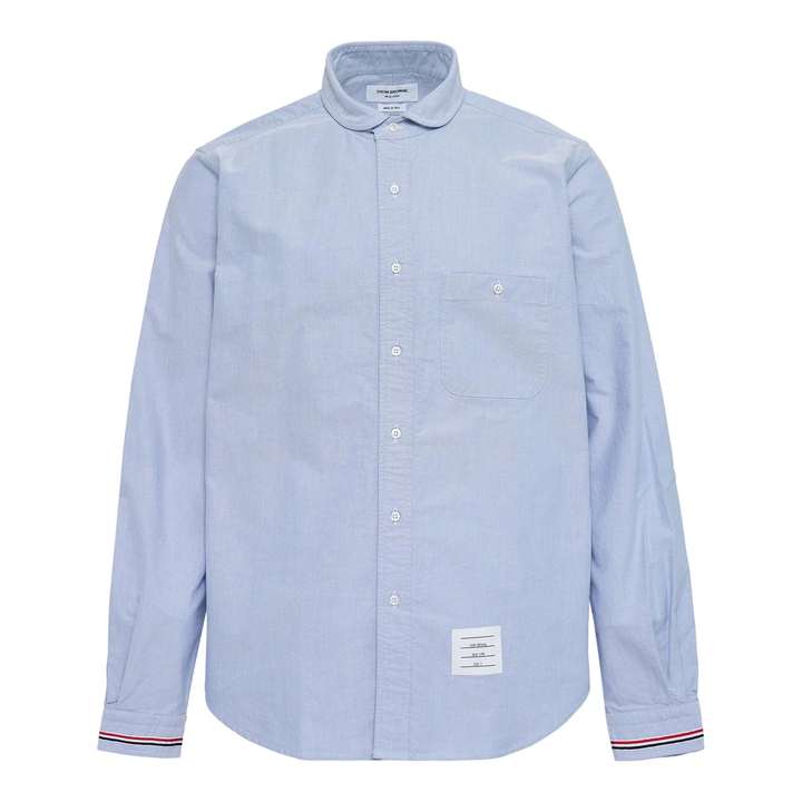 Straight Fit Shawl Collar Shirt