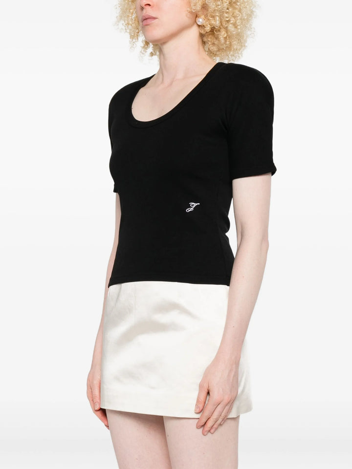 Le T-Shirt Gros Grain Manches Courtes