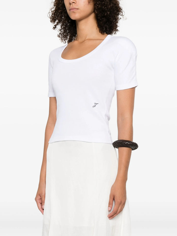 Le T-Shirt Gros Grain Manches Courtes