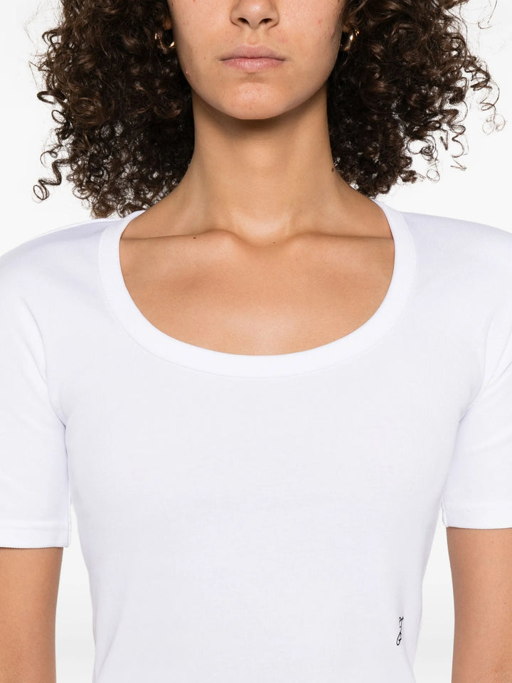 Le T-Shirt Gros Grain Manches Courtes