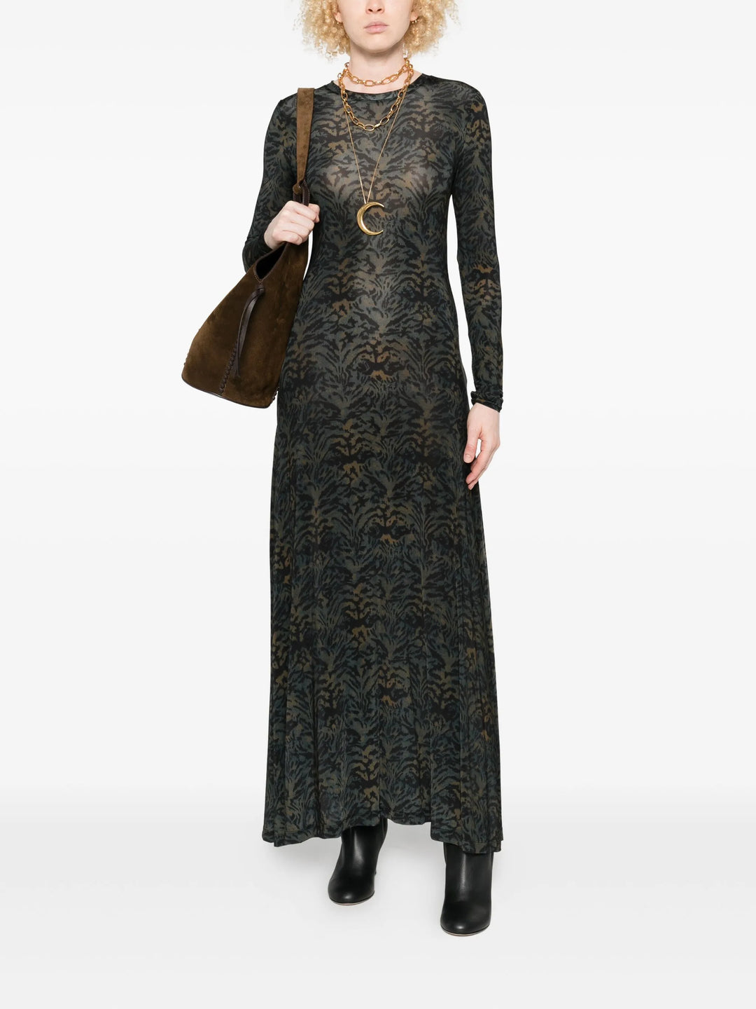 Ulla Johnson Printed Jersey Dress - Green Ulla Johnson Printed Jersey Dress - Green