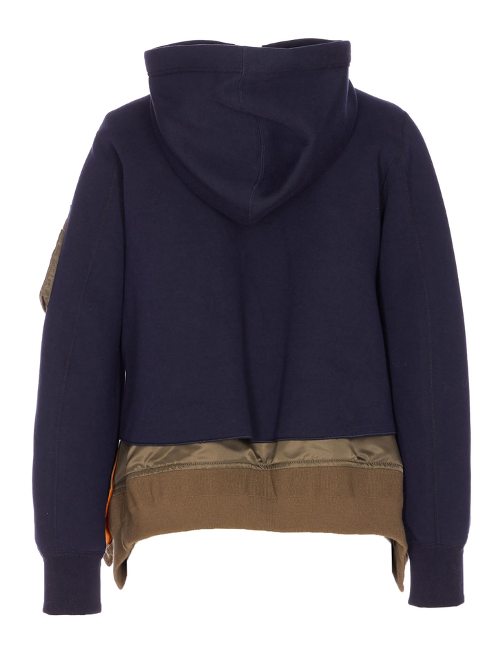 Sponge Sweat x Nylon Twill Hoodie
