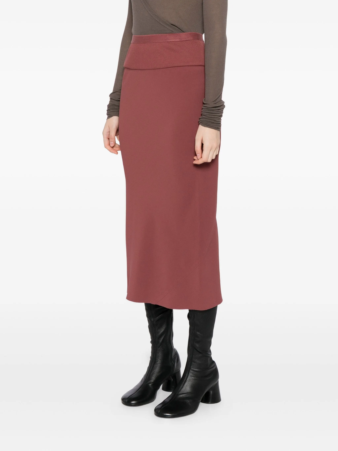 Knee Bias Skirt Heavy Cady