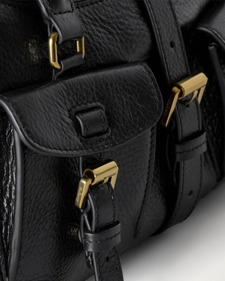 Small Roxanne Black Leather