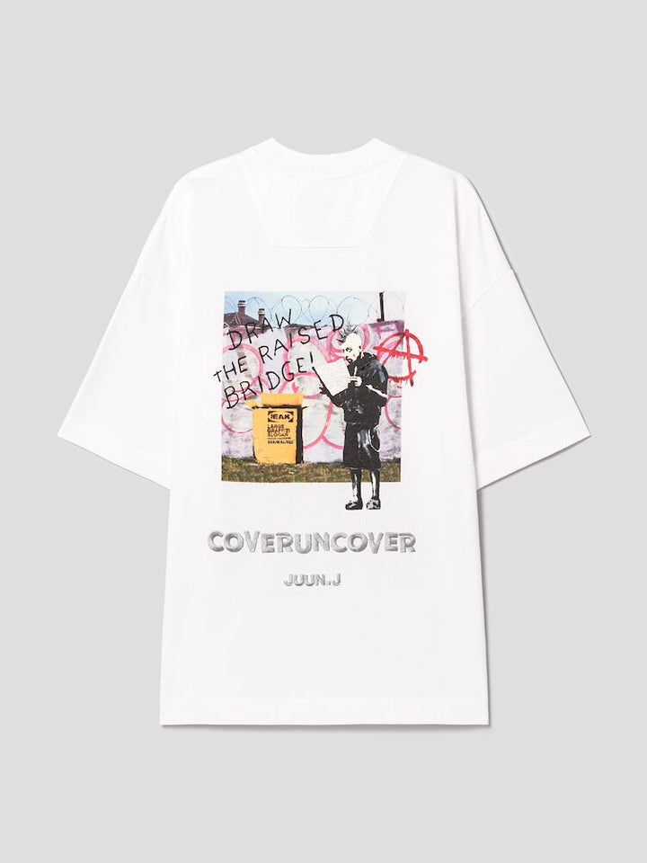 Punk Graffiti Semiover Fit T-Shirt