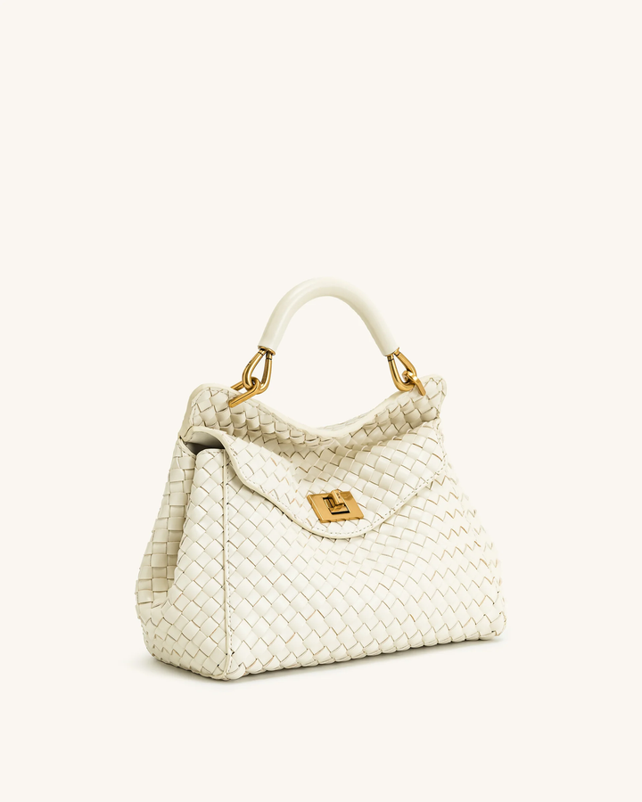 Lucia Classic Top Handle Woven Bag