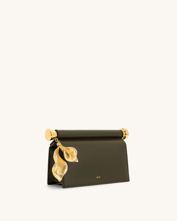Holly Metal Pendant Embellished Clutch