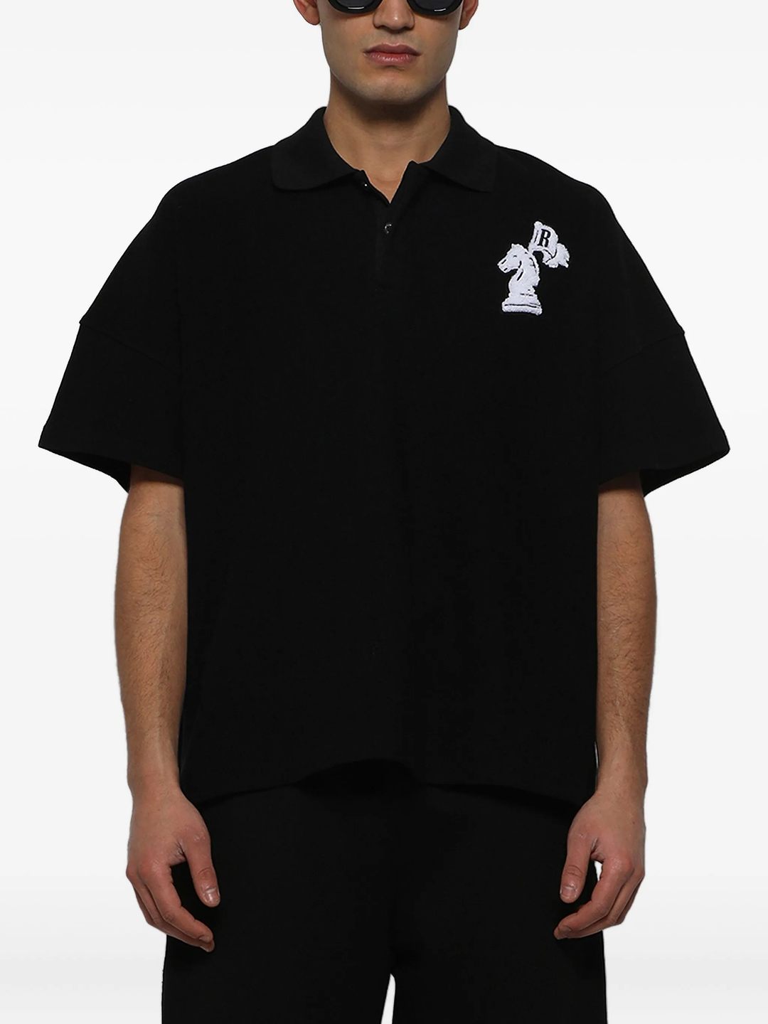 Pique Boxy Polo Shirt