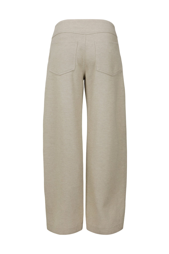 Basic Knit Wide Pants Beige