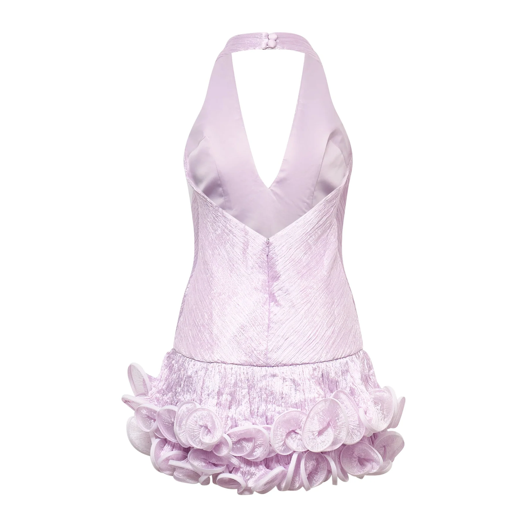 Tutu V-Neck Mini Dress