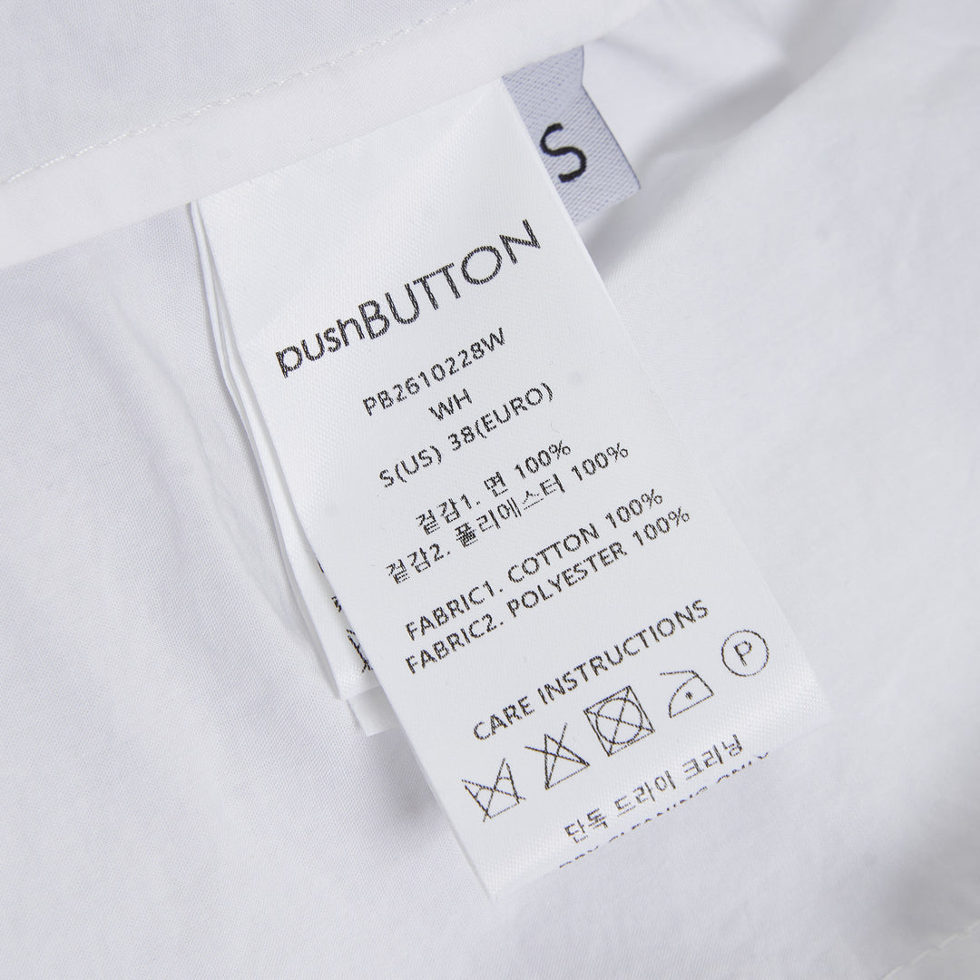 pushBUTTON White Voluminous Sleeveless Shirt – Available at Club 21, Official Retailer in Singapore, Malaysia & Thailand with Global Shipping Online